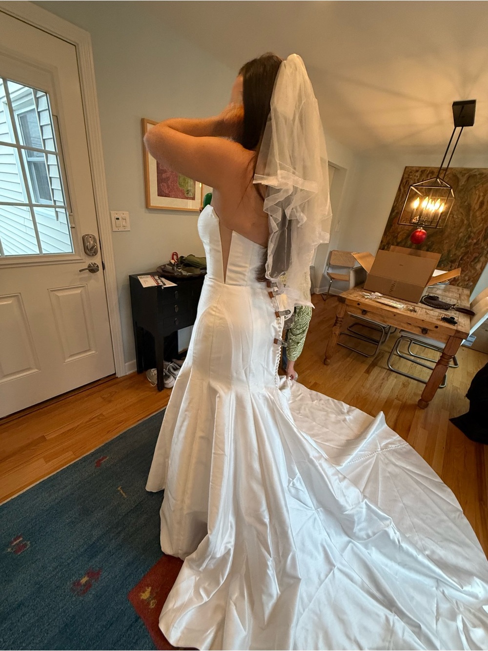 Jenny Yoo Classic White Strapless Wedding Dress (Lucia Wedding Dress) - Picture 11 of 11